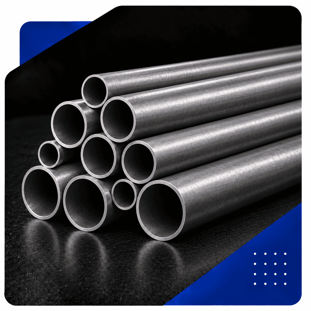 Mild steel pipes