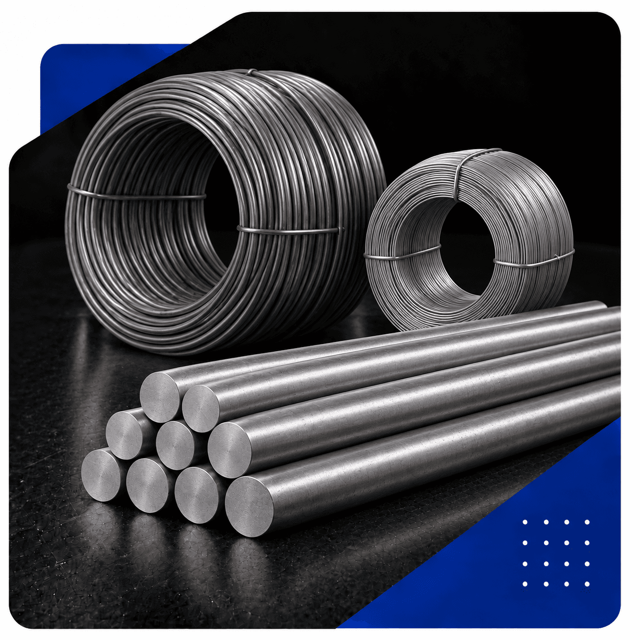 Round steel bars, wire rods and HB wire