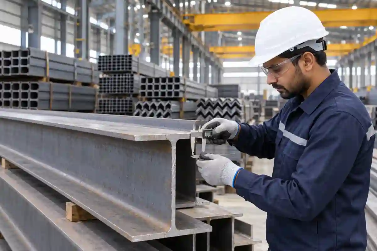 Structural steel sections at JP Enterprises